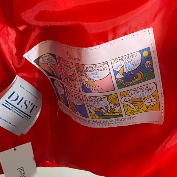 COPY Moncler  Shiny Red Puffer Jacket - Picture 4 of 5